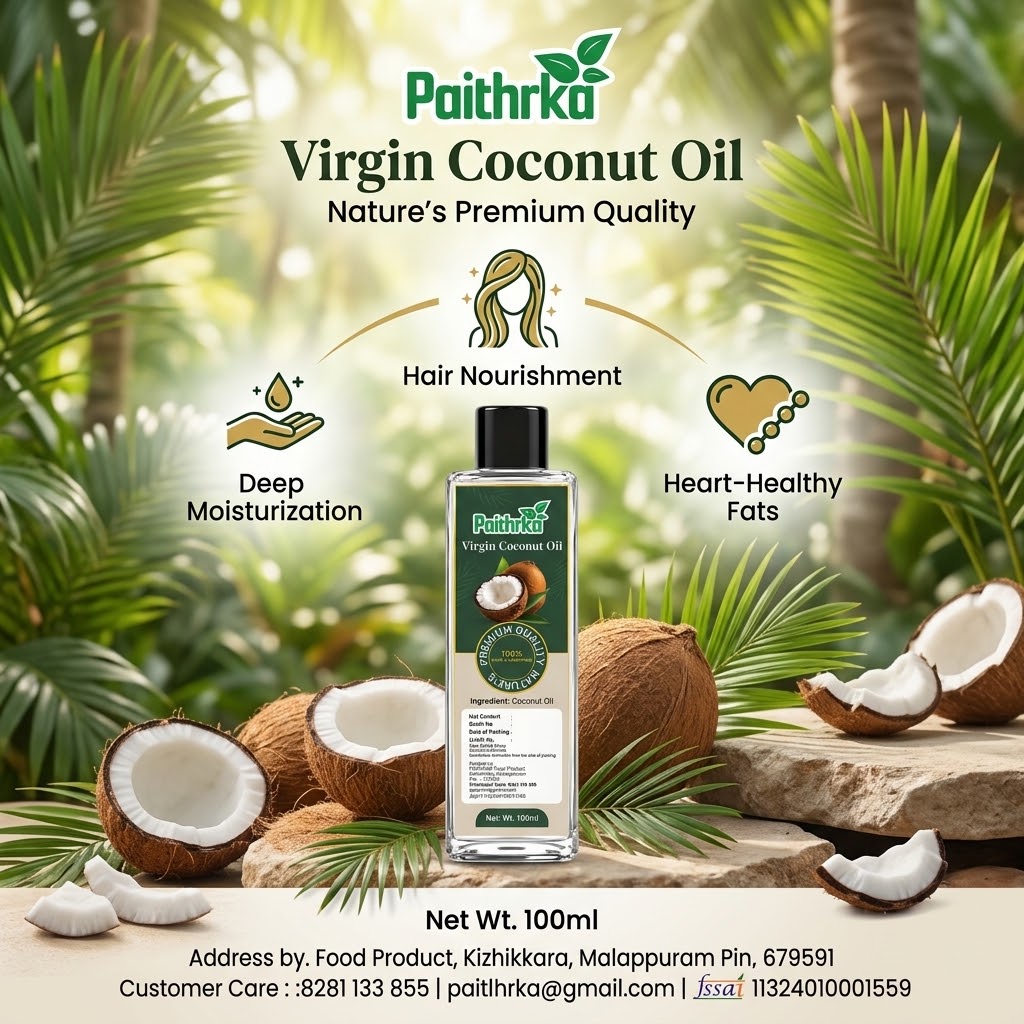 Paithrka Virgin Coconut Oil, 100 ml