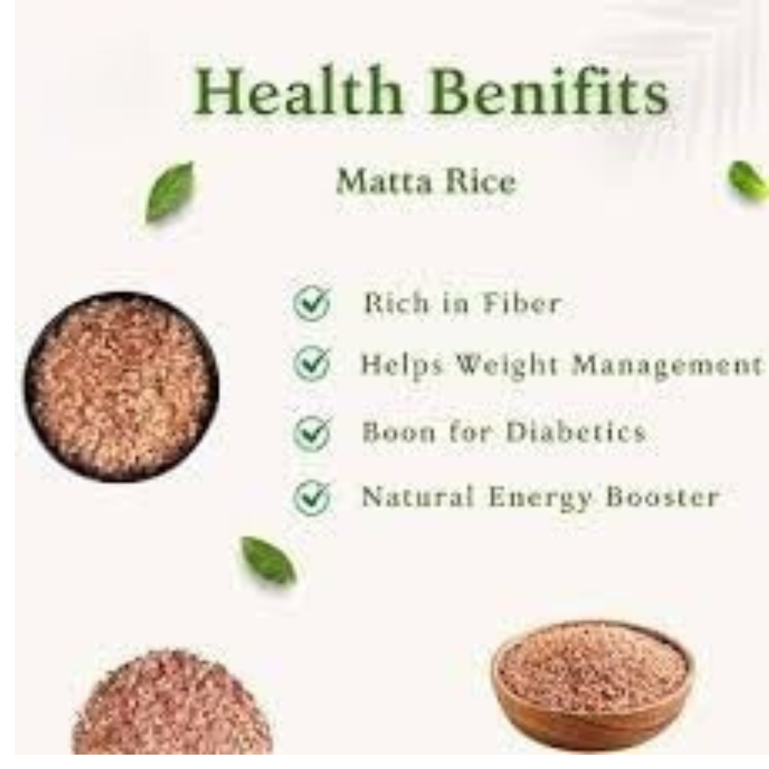 Paithrka Kerala Matta Rice rich in fiber and nutrients